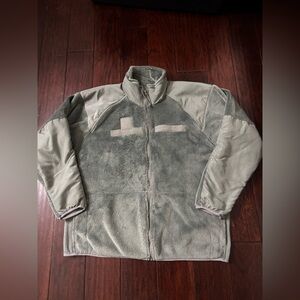 Men’s Olive Green Fleece Jacket